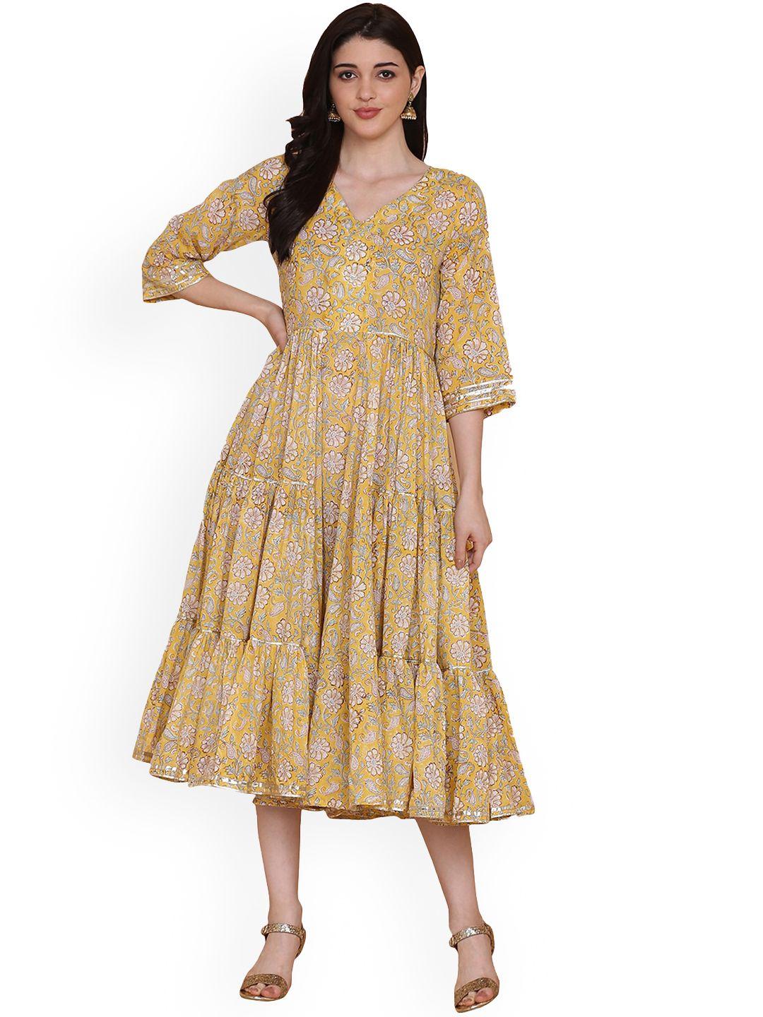 kalini women ethnic motifs printed sequinned indie prints anarkali kurta