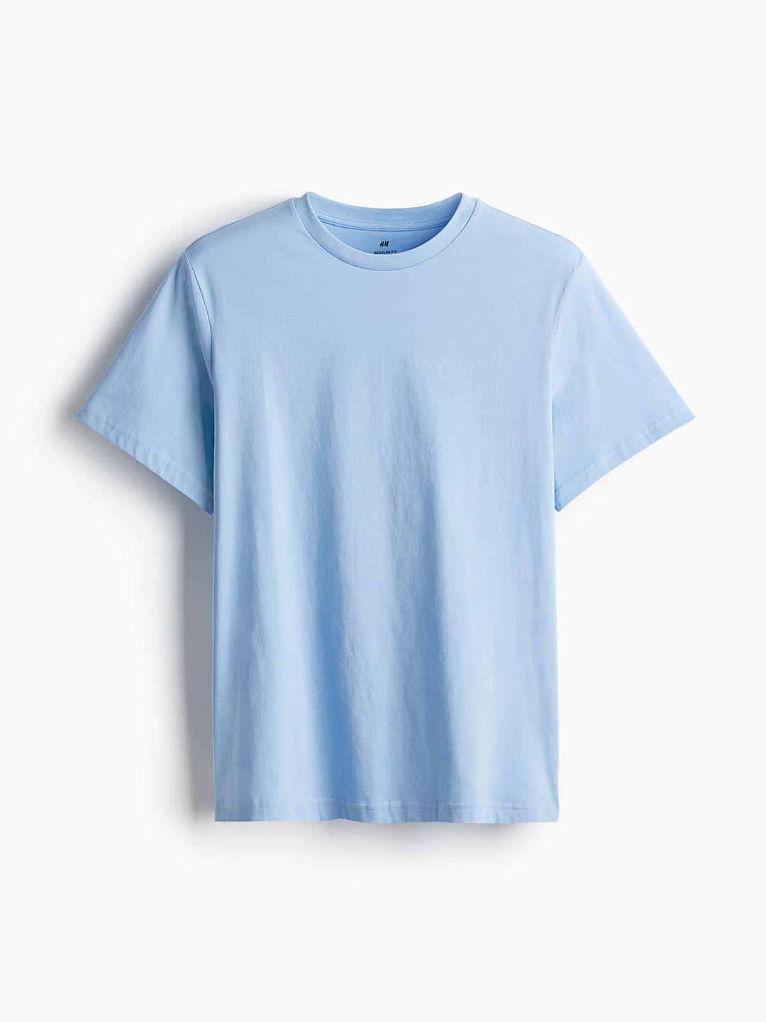 h&m men pure cotton regular fit t-shirt