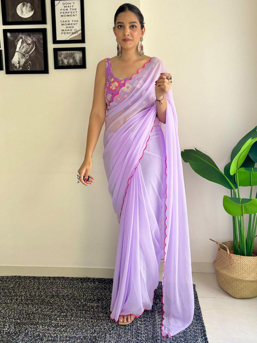 anouk pure georgette saree