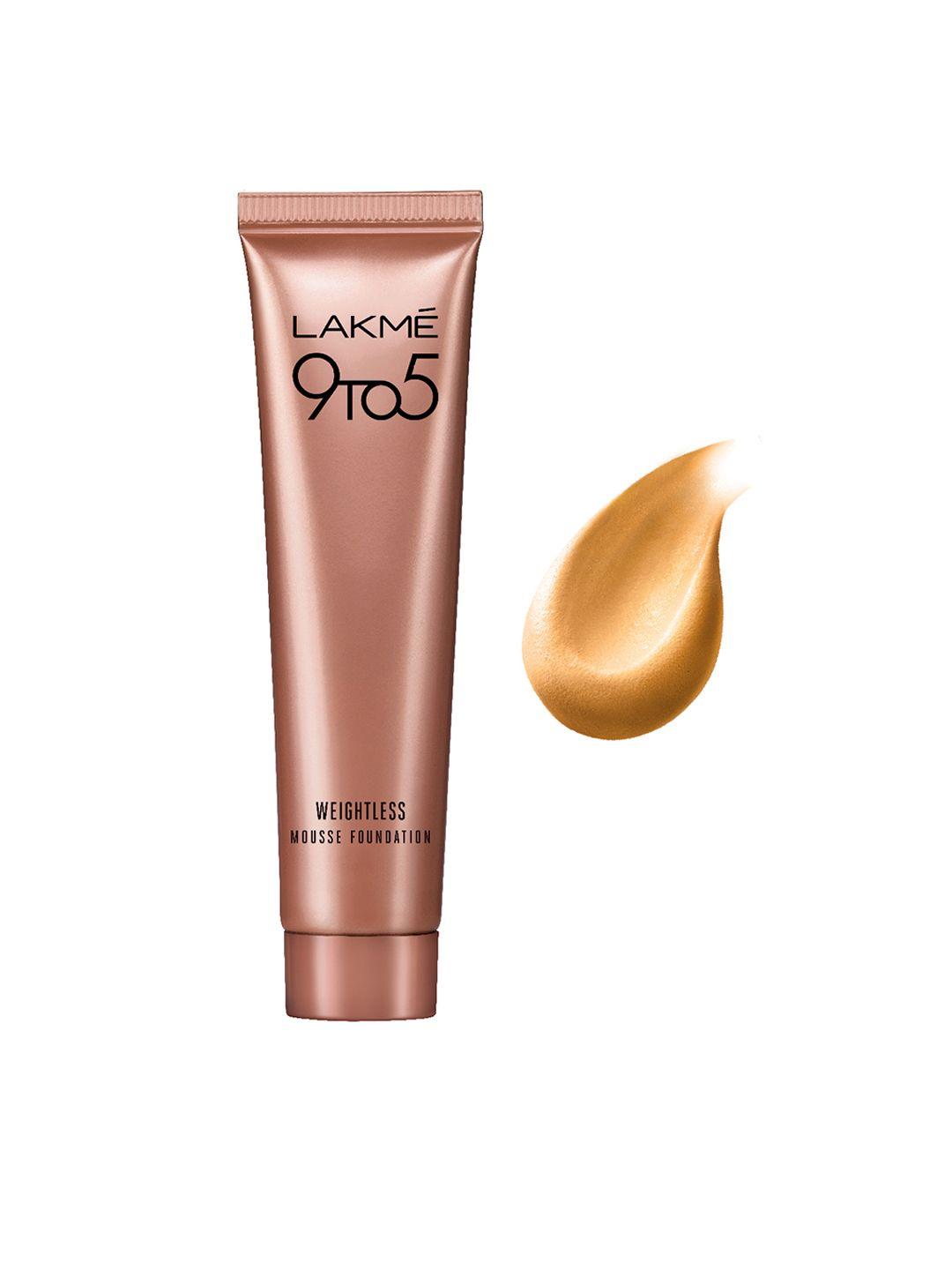 lakme 9 to 5 weightless mousse foundation - beige vanilla 6g