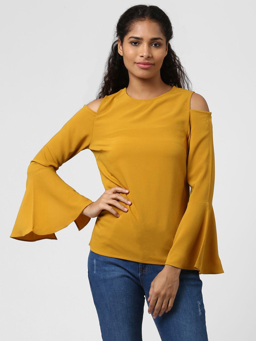 harpa women mustard solid top