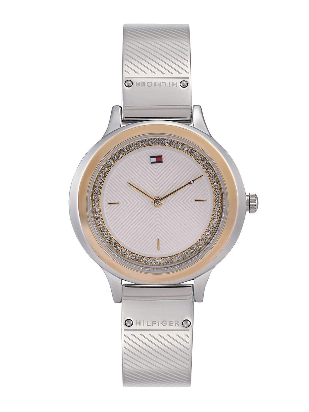 tommy hilfiger women off-white analogue watch th1781912