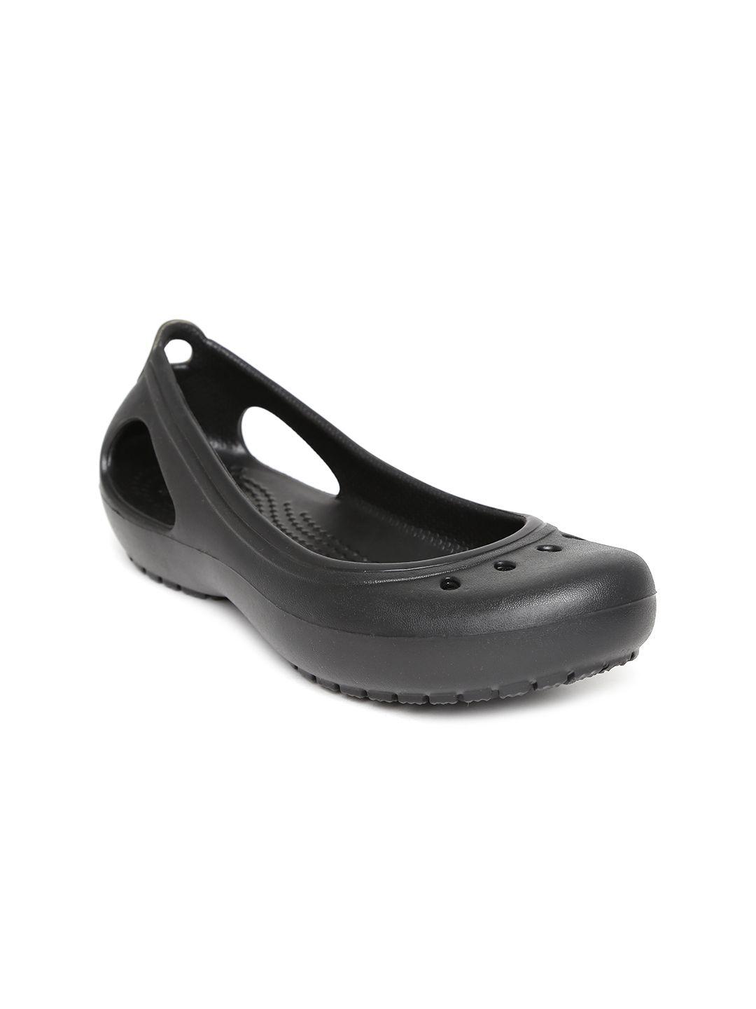 crocs kadee  women black flats