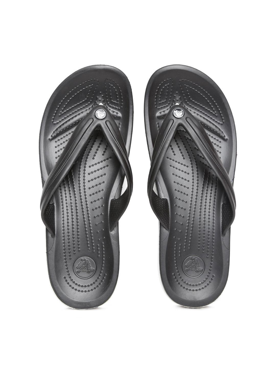 crocs crocband  unisex black flip-flops