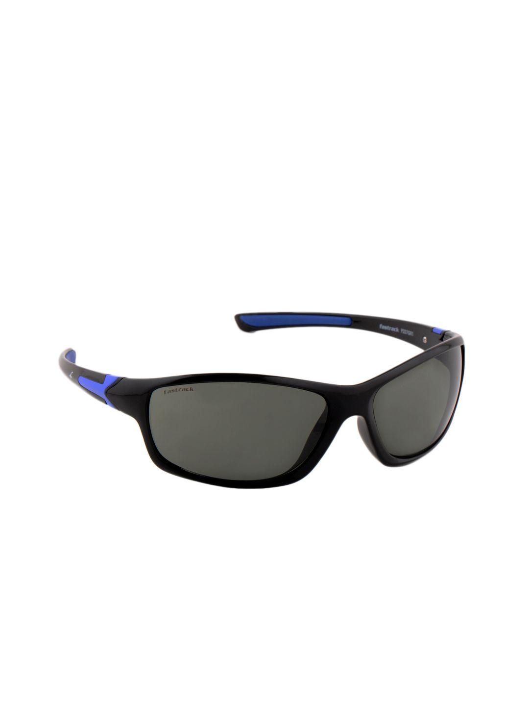 fastrack men uv protected sporty wrap sunglasses