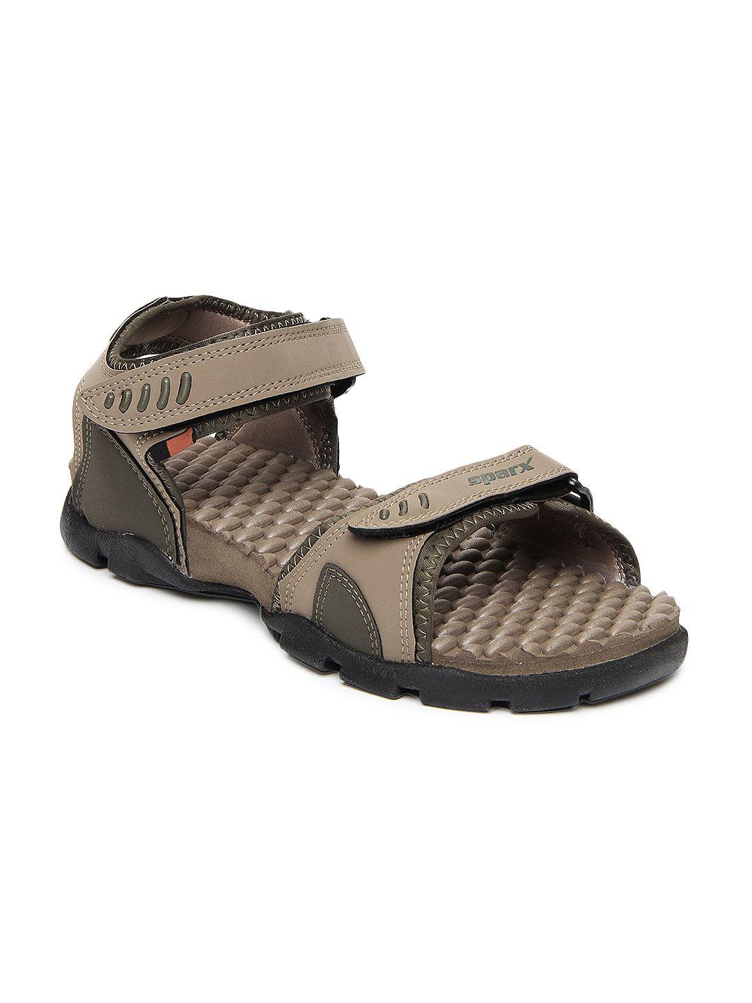 sparx men brown sports sandals