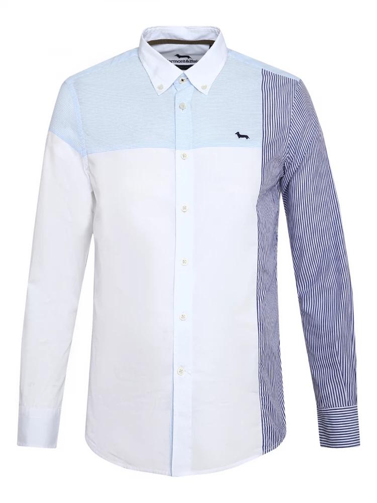 white striped collar shirt