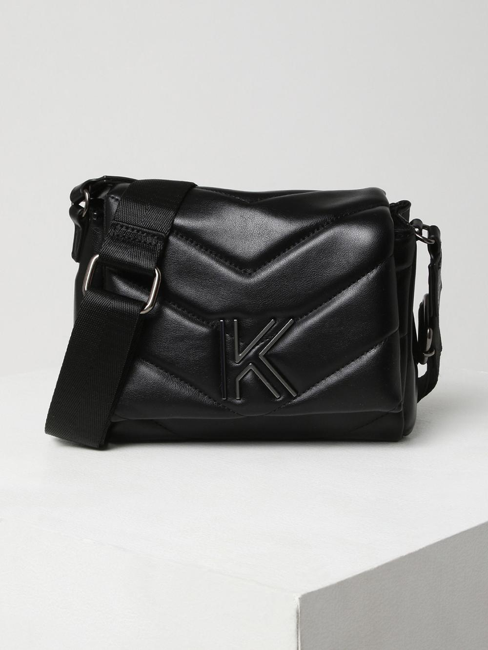 kendall & kylie womens black solid crossbody