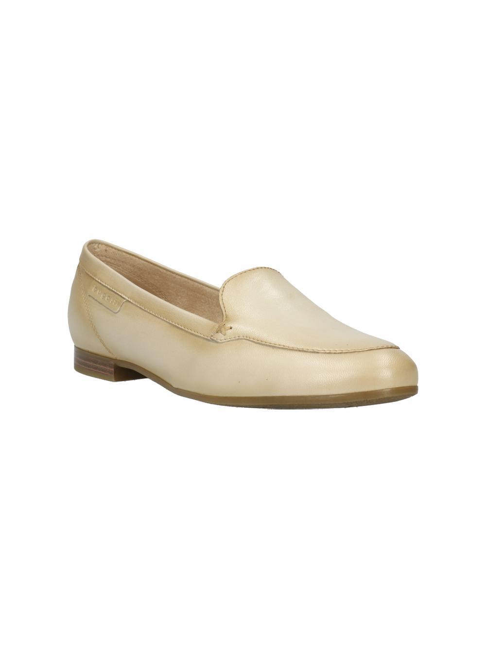 bugatti women beige-metallics loafers