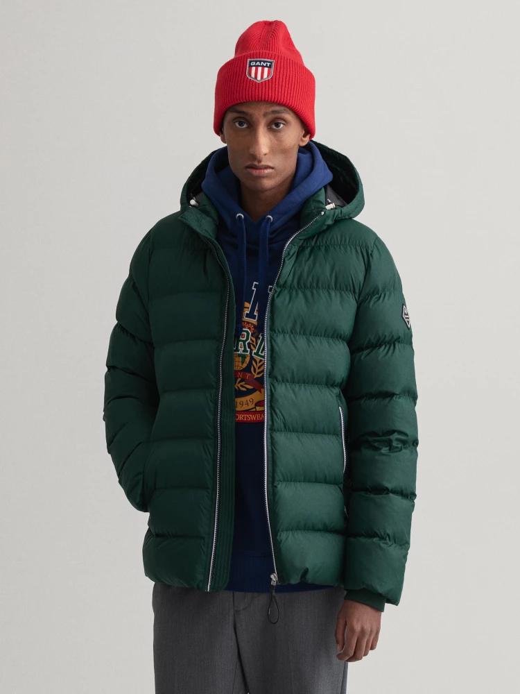 green solid regular fit jacket