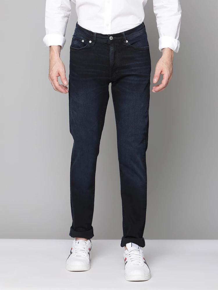 black solid super slim jeans