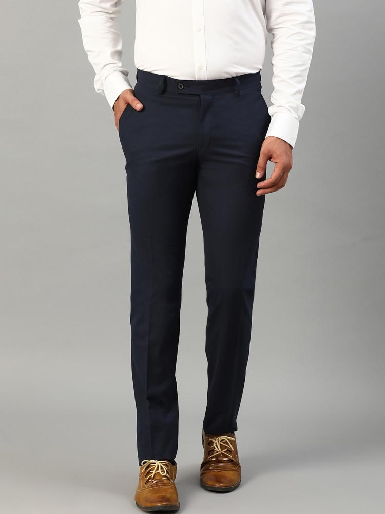 navy blue slim fit trouser