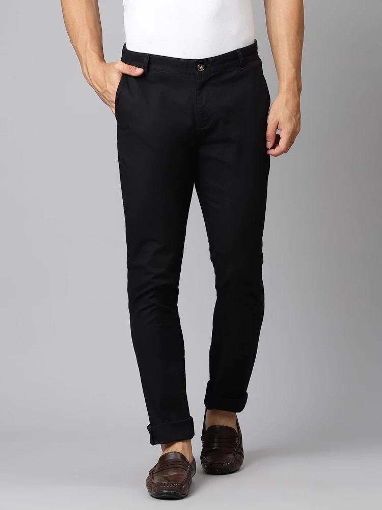 black slim fit trouser