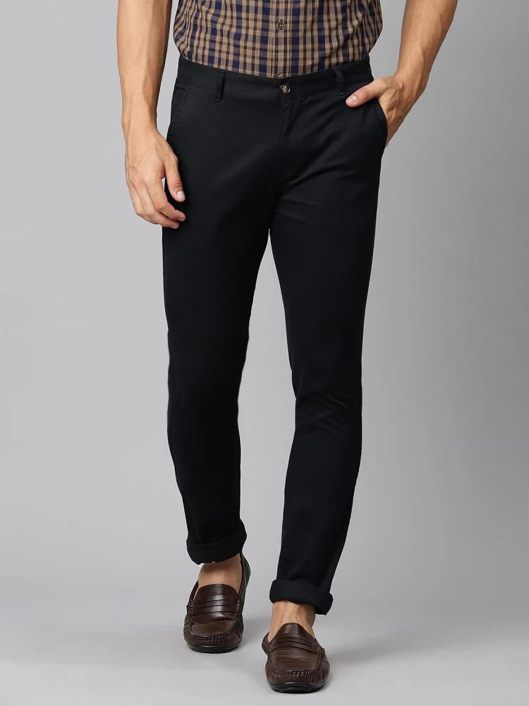 navy blue slim fit trouser