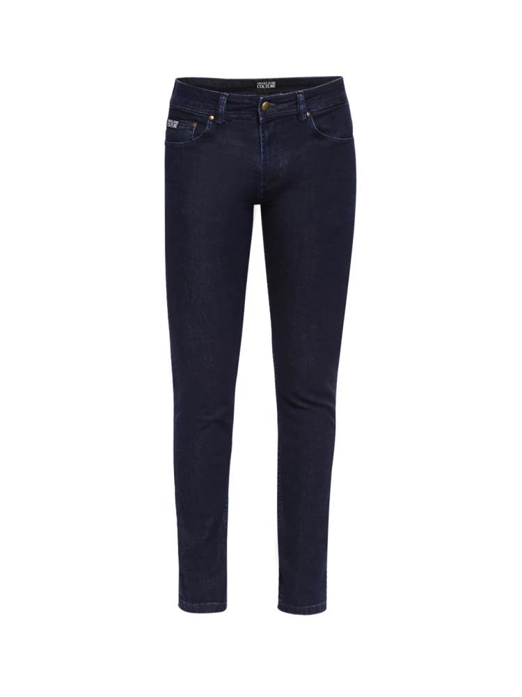 indigo solid slim fit jeans