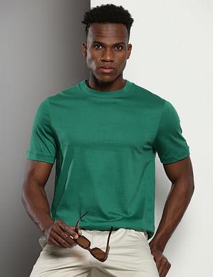 mercerized cotton solid t-shirt