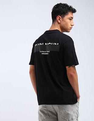 brand print relaxed fit t-shirt