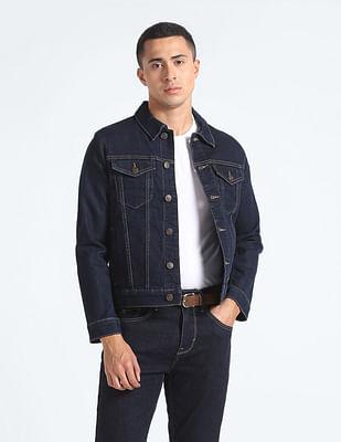 patch pocket denim jacket