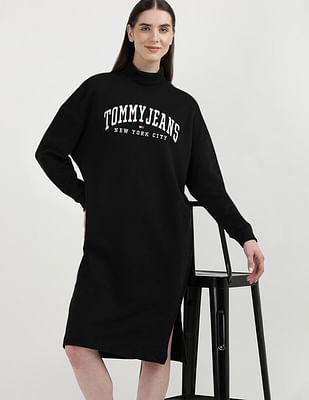 varsity turtle neck dress