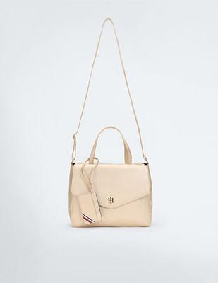 envelope flap bowler handbag