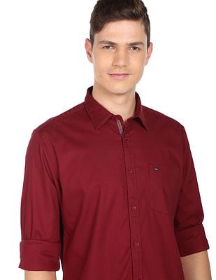 premium oxford stretch casual shirt