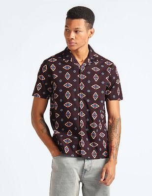 pure cotton motif shirt