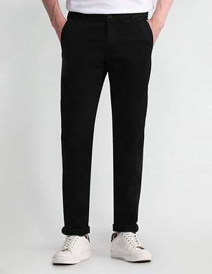 slim fit dobby trousers