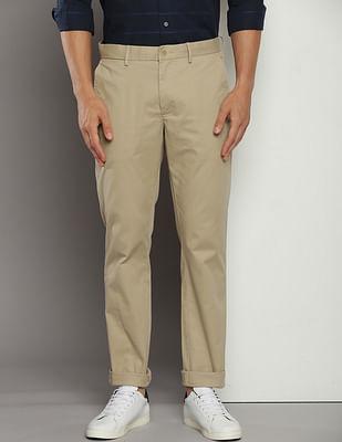 organic cotton solid trousers