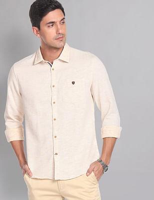 slim fit heathered indie shirt