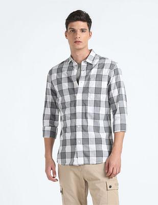 pure cotton buffalo check shirt