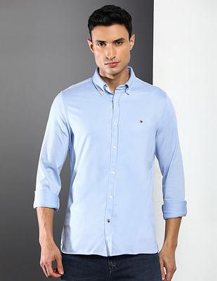 organic cotton knit casual shirt