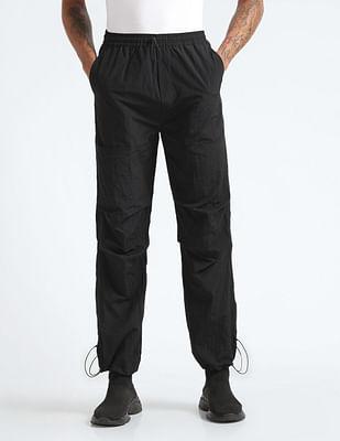 mid rise solid trousers