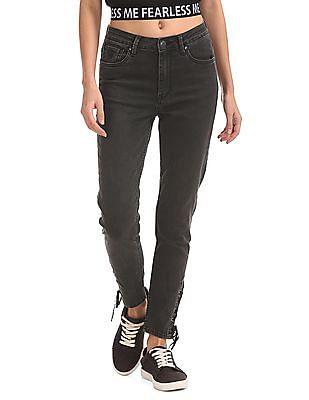 high rise skinny jeans