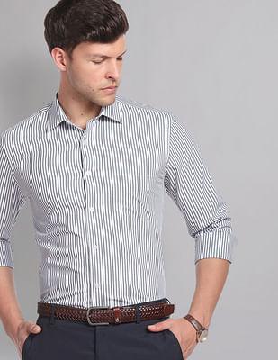 vertical stripe formal shirt