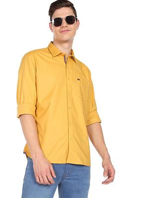 premium oxford stretch casual shirt