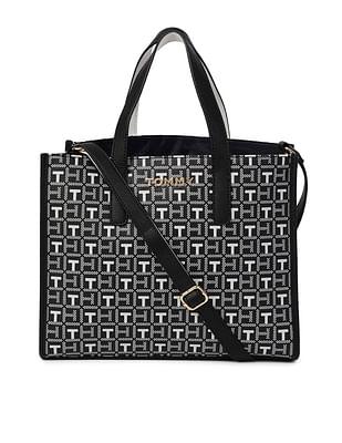 square monogram jocelyn shopper bag