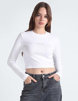 monologo crop baby t-shirt