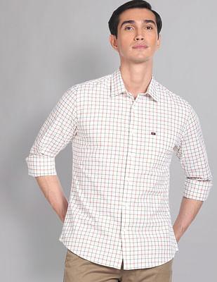 graph check oxford casual shirt