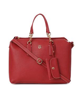 grain pebble brielle satchel bag