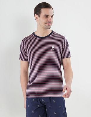 yarn dyed stripe cotton le002 lounge t-shirt - pack of 1