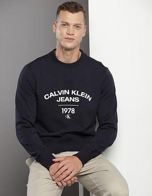 crew neck varsity sweatshirt