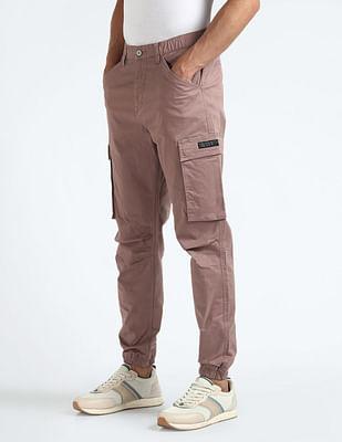 mid rise slim fit cargo pants