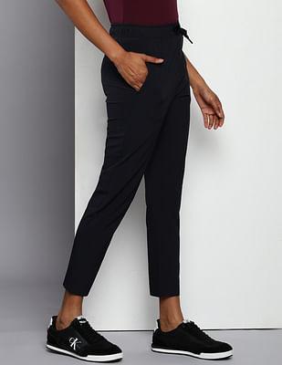 mid rise solid trousers