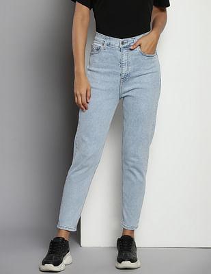 ultra high rise mom slim fit jeans