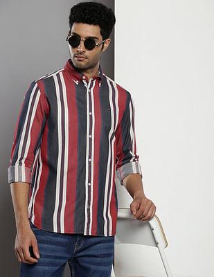 sustainable cotton striped shirt