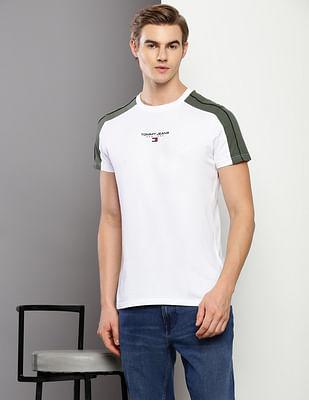 organic cotton brand taped t-shirt