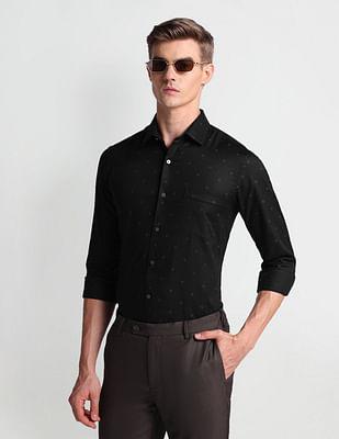 manhattan slim fit pure cotton shirt