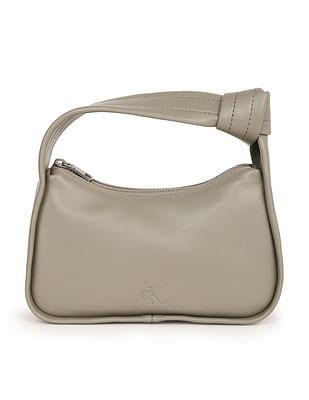 knotted handle solid hand bag