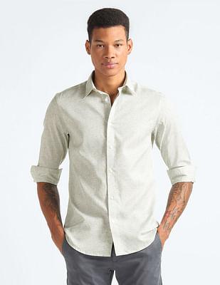 cotton linen paisley shirt