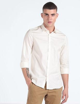 patterned jacquard cotton shirt